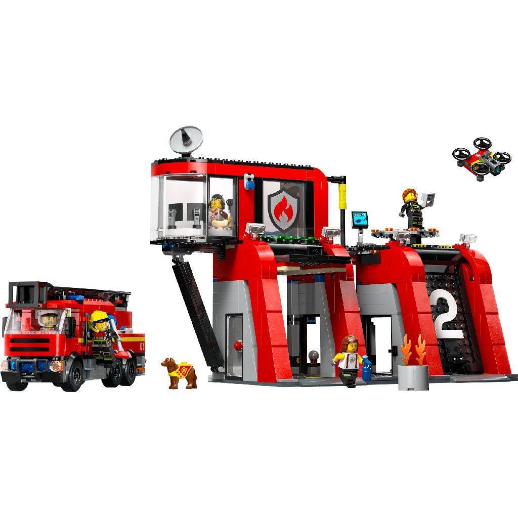 LEGO CITY STATIE SI CAMION DE POMPIERI 60414 Atelieru' lui Mesterica | Jucarii, haine si incaltaminte pentru copii