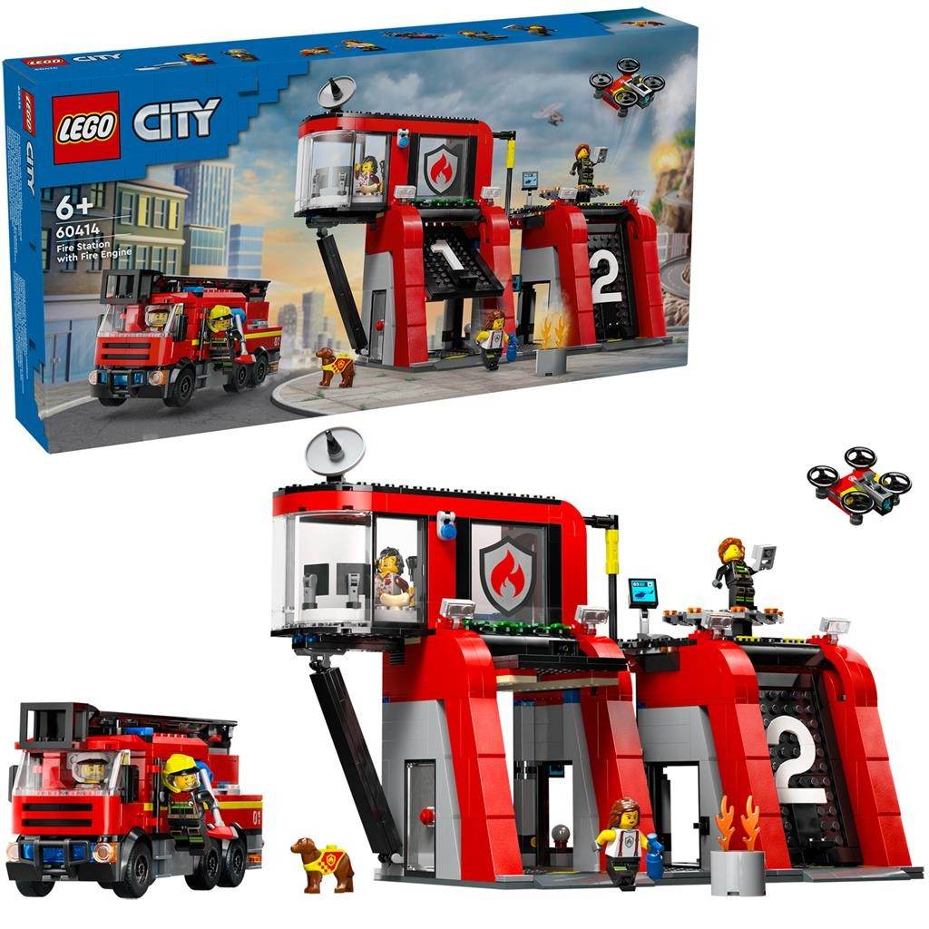 LEGO CITY STATIE SI CAMION DE POMPIERI 60414 Atelieru' lui Mesterica | Jucarii, haine si incaltaminte pentru copii
