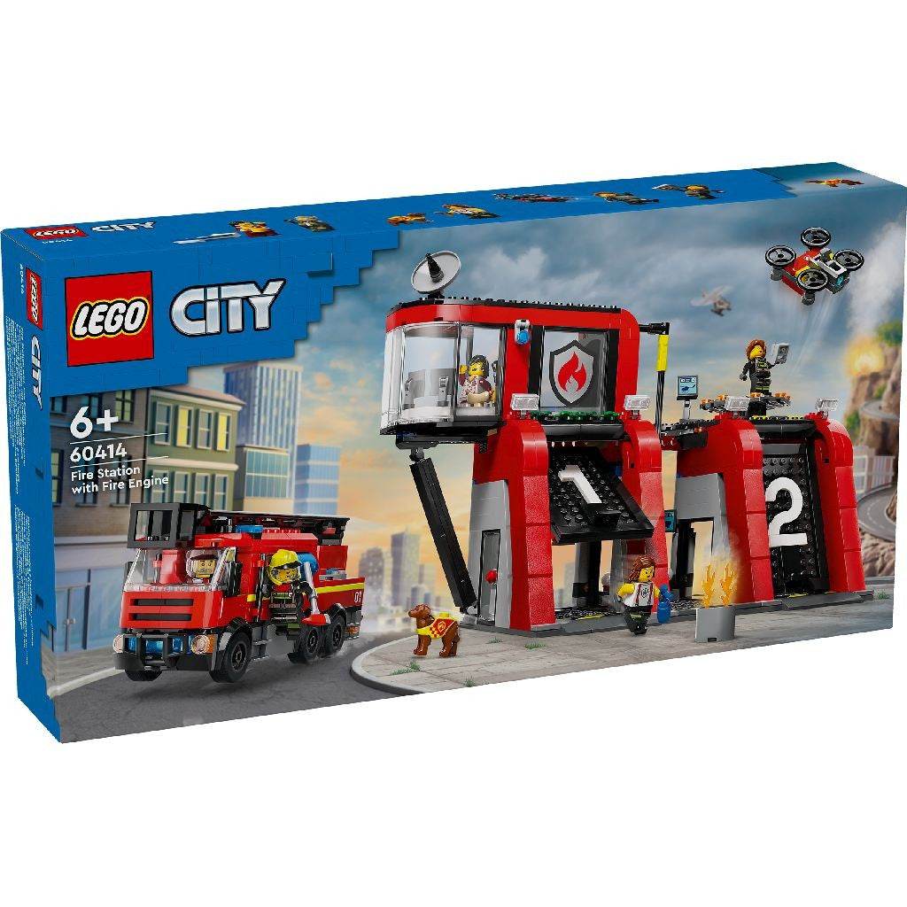 LEGO CITY STATIE SI CAMION DE POMPIERI 60414 Atelieru' lui Mesterica | Jucarii, haine si incaltaminte pentru copii