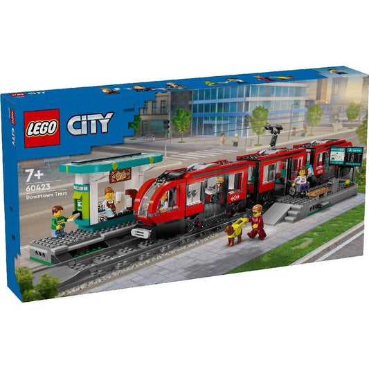 LEGO CITY TRAINS STATIE SI TRAMVAI IN CENTRUL ORASULUI 60423 - Atelieru' lui Mesterica