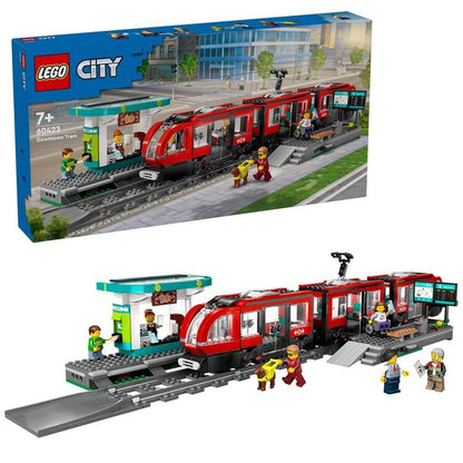 LEGO CITY TRAINS STATIE SI TRAMVAI IN CENTRUL ORASULUI 60423 - Atelieru' lui Mesterica