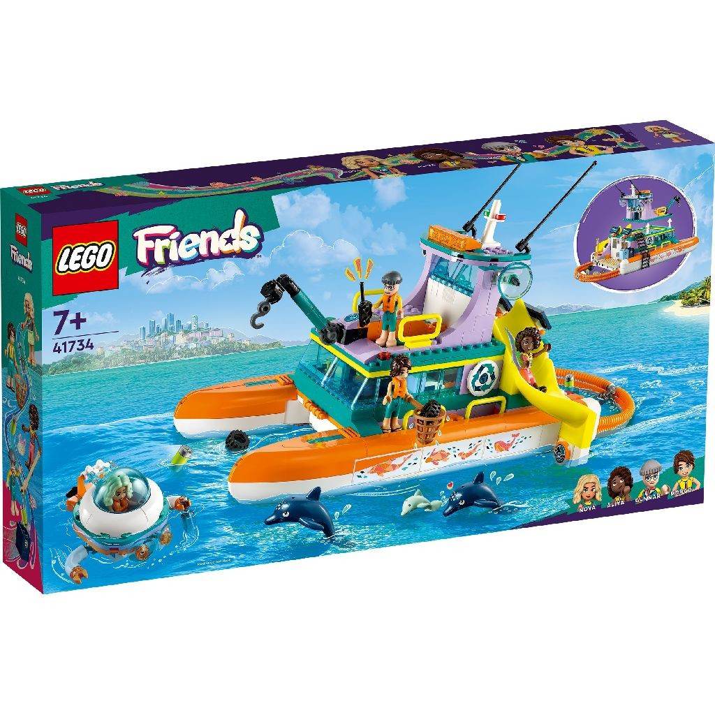 LEGO FRIENDS BARCA DE SALVARE PE MARE 41734 Atelieru' lui Mesterica | Jucarii, haine si incaltaminte pentru copii