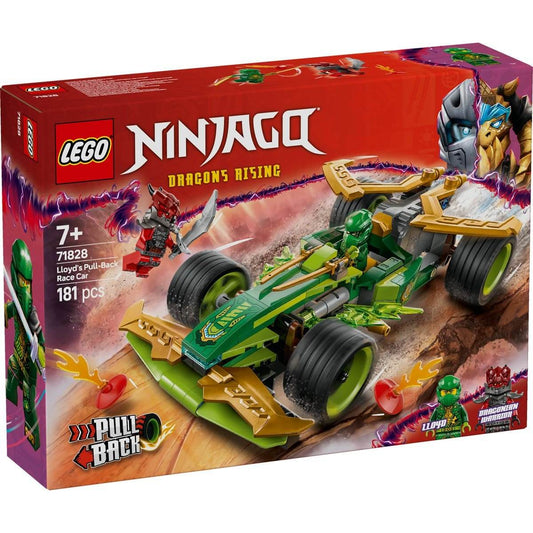 LEGO NINJAGO MASINA DE CURSE PULL-BACK A LUI LLOYD 71828 - Atelieru' lui Mesterica
