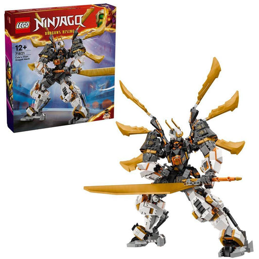 LEGO NINJAGO ROBOTUL-DRAGON DE TITAN AL LUI COLE 71821 - Atelieru' lui Mesterica