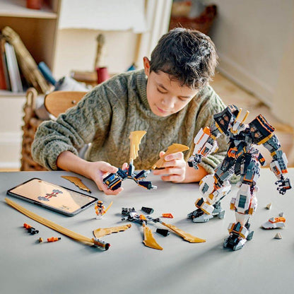LEGO NINJAGO ROBOTUL-DRAGON DE TITAN AL LUI COLE 71821 - Atelieru' lui Mesterica