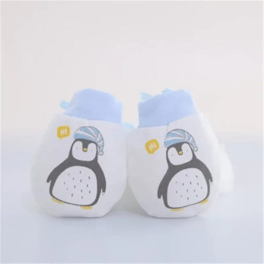 Manusi de protectie pentru bebelusi - Pinguin Atelieru' lui Mesterica | Jucarii, haine si incaltaminte pentru copii