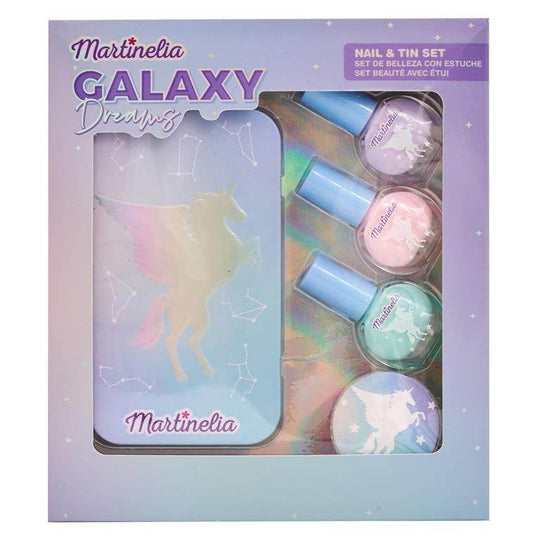 MARTINELIA GALAXY DREAMS SET 3 LACURI DE UNGHII SI CUTIE DE DEPOZITARE - Atelieru' lui Mesterica
