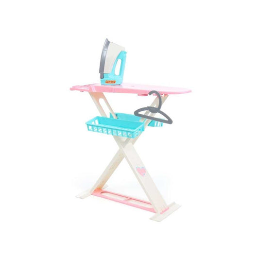 Masa calcat + fier calcat + accesorii, 62x25x49 cm, Polesie Atelieru' lui Mesterica | Jucarii, haine si incaltaminte pentru copii