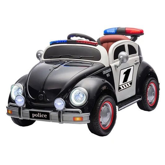 Masina politie cu acumulator, 2 motoare, 12V Atelieru' lui Mesterica | Jucarii, haine si incaltaminte pentru copii