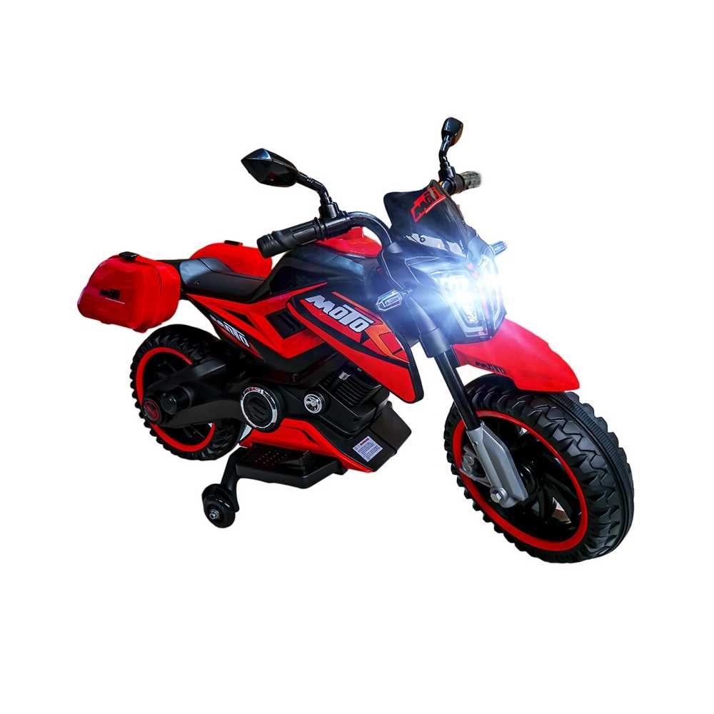 Motocicleta cu acumulator, 1 motor, 12V, 4A Atelieru' lui Mesterica | Jucarii, haine si incaltaminte pentru copii