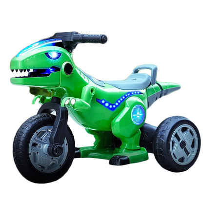 Motocicleta dinozaur cu acumulator, 2 motoare, 12V, 5A