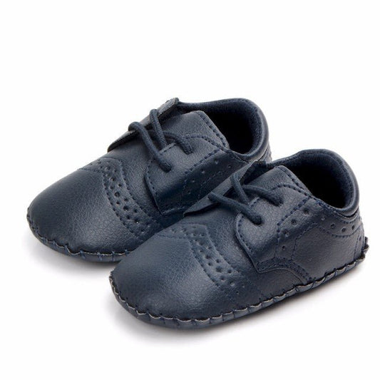 Pantofiori bleumarin eleganti baietei Atelieru' lui Mesterica | Jucarii, haine si incaltaminte pentru copii