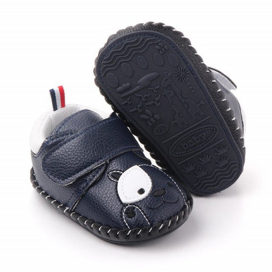 Pantofiori bleumarine pentru baietei - Catelus Atelieru' lui Mesterica | Jucarii, haine si incaltaminte pentru copii