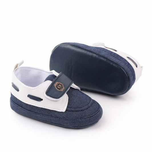 Pantofiori denim tip mocasini Atelieru' lui Mesterica | Jucarii, haine si incaltaminte pentru copii