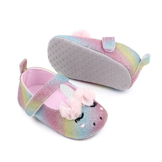 Pantofiori multicolori pentru fetite - Unicorn Atelieru' lui Mesterica | Jucarii, haine si incaltaminte pentru copii