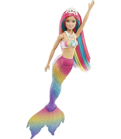 Papușa Barbie Dreamtopia Sirena Rainbow Magic – Schimba Culoarea în apa calda, 29 cm - Atelieru' lui Mesterica