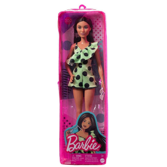 PAPUSA BARBIE FASHIONISTA BRUNETA CU SALOPETA VERDE Atelieru' lui Mesterica | Jucarii, haine si incaltaminte pentru copii