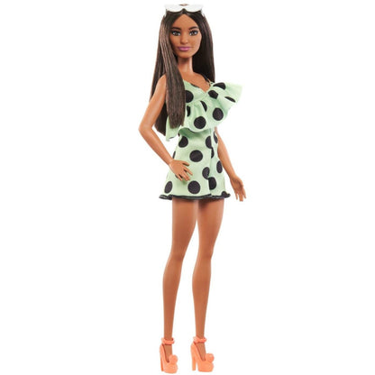 PAPUSA BARBIE FASHIONISTA BRUNETA CU SALOPETA VERDE Atelieru' lui Mesterica | Jucarii, haine si incaltaminte pentru copii