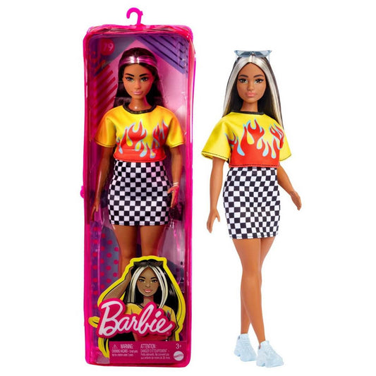 PAPUSA BARBIE FASHIONISTA BRUNETA CU SUVITE BLONDE - Atelieru' lui Mesterica