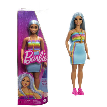 PAPUSA BARBIE FASHIONISTA CU PAR ALBASTRU PLATINAT SI TOP SPORT Atelieru' lui Mesterica | Jucarii, haine si incaltaminte pentru copii