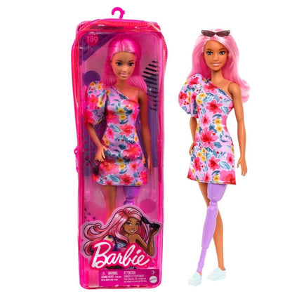 PAPUSA BARBIE FASHIONISTA CU PAR ROZ SI PICIOR PROTETIC Atelieru' lui Mesterica | Jucarii, haine si incaltaminte pentru copii