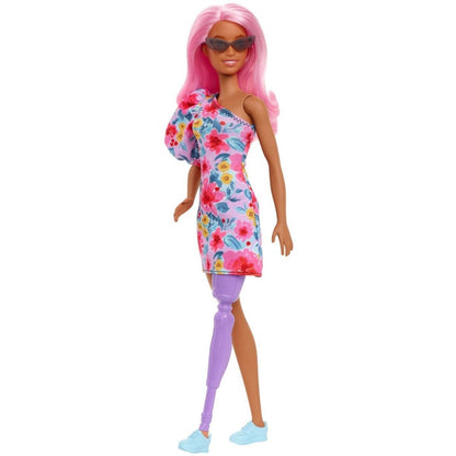 PAPUSA BARBIE FASHIONISTA CU PAR ROZ SI PICIOR PROTETIC Atelieru' lui Mesterica | Jucarii, haine si incaltaminte pentru copii