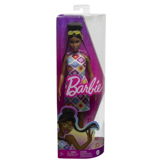 PAPUSA BARBIE FASHIONISTA SATENA CU OCHELARI DE SOARE GALBENI Atelieru' lui Mesterica | Jucarii, haine si incaltaminte pentru copii