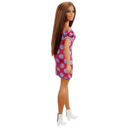 PAPUSA BARBIE FASHIONISTA SATENA CU ROCHIE ROZ CU BULINE Atelieru' lui Mesterica | Jucarii, haine si incaltaminte pentru copii