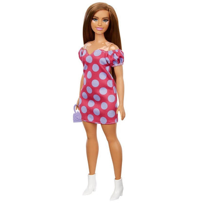 PAPUSA BARBIE FASHIONISTA SATENA CU ROCHIE ROZ CU BULINE Atelieru' lui Mesterica | Jucarii, haine si incaltaminte pentru copii