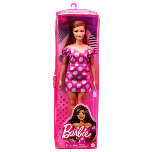 PAPUSA BARBIE FASHIONISTA SATENA CU ROCHIE ROZ CU BULINE - Atelieru' lui Mesterica