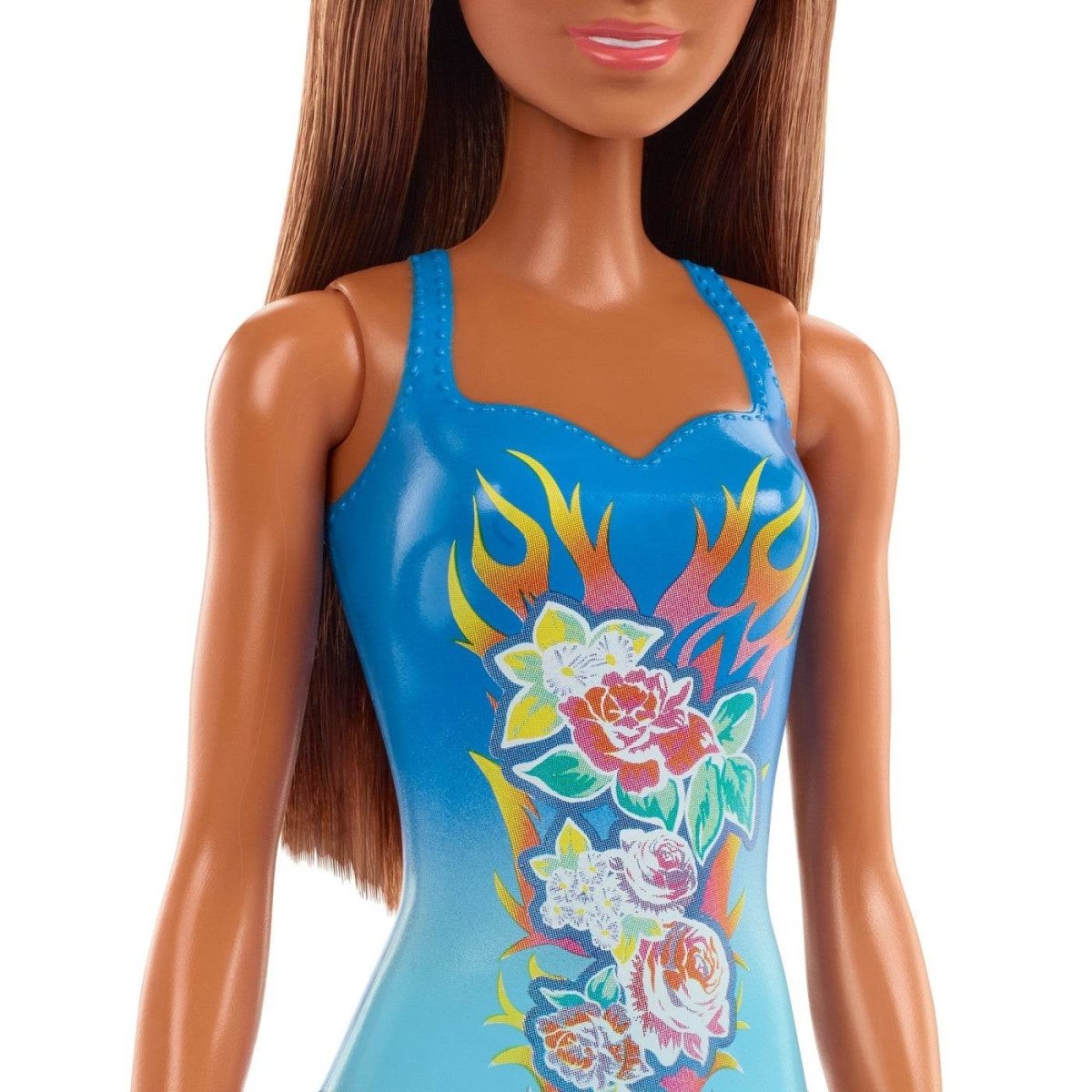 PAPUSA BARBIE SATENA CU COSTUM DE BAIE ALBASTRU Atelieru' lui Mesterica | Jucarii, haine si incaltaminte pentru copii