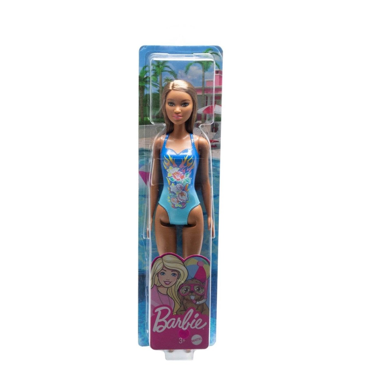 PAPUSA BARBIE SATENA CU COSTUM DE BAIE ALBASTRU Atelieru' lui Mesterica | Jucarii, haine si incaltaminte pentru copii