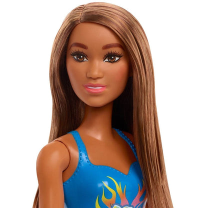 PAPUSA BARBIE SATENA CU COSTUM DE BAIE ALBASTRU Atelieru' lui Mesterica | Jucarii, haine si incaltaminte pentru copii