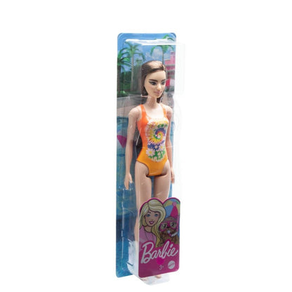 PAPUSA BARBIE SATENA CU COSTUM DE BAIE PORTOCALIU Atelieru' lui Mesterica | Jucarii, haine si incaltaminte pentru copii