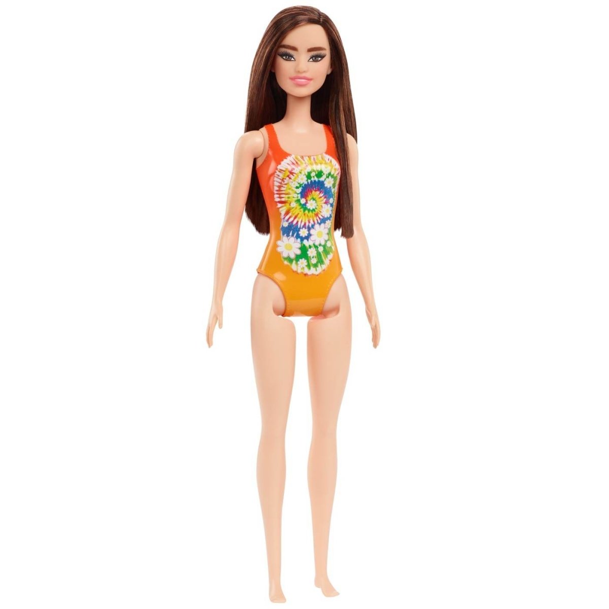 PAPUSA BARBIE SATENA CU COSTUM DE BAIE PORTOCALIU Atelieru' lui Mesterica | Jucarii, haine si incaltaminte pentru copii