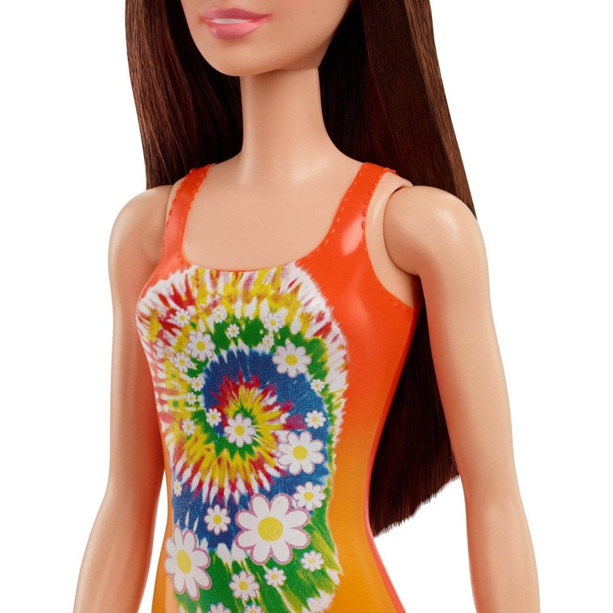 PAPUSA BARBIE SATENA CU COSTUM DE BAIE PORTOCALIU Atelieru' lui Mesterica | Jucarii, haine si incaltaminte pentru copii