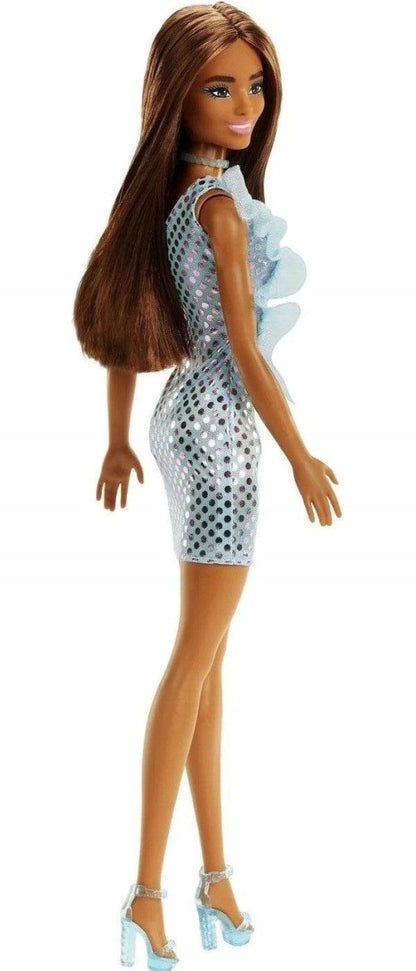 PAPUSA BARBIE TINUTE STRALUCITOARE SATENA CU ROCHITA BLUE Atelieru' lui Mesterica | Jucarii, haine si incaltaminte pentru copii