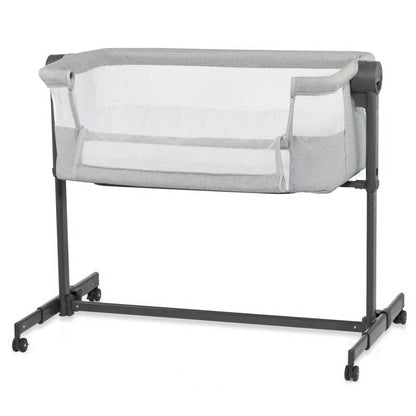 PATUT CO-SLEEPER KINDERKRAFT NESTE UP 2, GRI DESCHIS - Atelieru' lui Mesterica