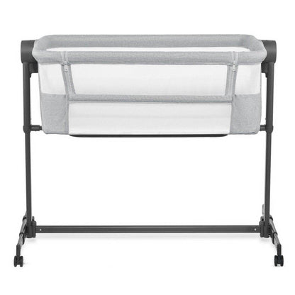 PATUT CO-SLEEPER KINDERKRAFT NESTE UP 2, GRI DESCHIS - Atelieru' lui Mesterica