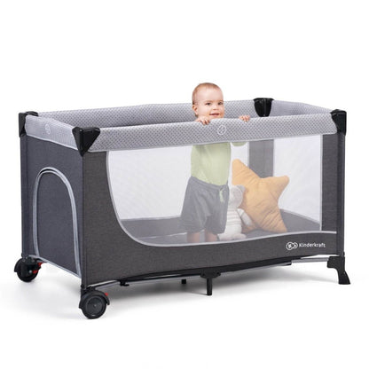 PATUT DE CALATORIE KINDERKRAFT LEODY, CU ACCESORII, GREY Atelieru' lui Mesterica | Jucarii, haine si incaltaminte pentru copii
