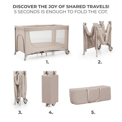 PATUT TRAVEL KINDERKRAFT JOY2, FARA ACCESORII, BEIGE - Atelieru' lui Mesterica