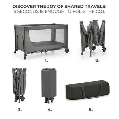PATUT TRAVEL KINDERKRAFT JOY2, FARA ACCESORII, DARK GREY Atelieru' lui Mesterica | Jucarii, haine si incaltaminte pentru copii
