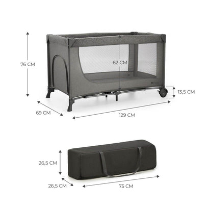 PATUT TRAVEL KINDERKRAFT JOY2, FARA ACCESORII, DARK GREY Atelieru' lui Mesterica | Jucarii, haine si incaltaminte pentru copii