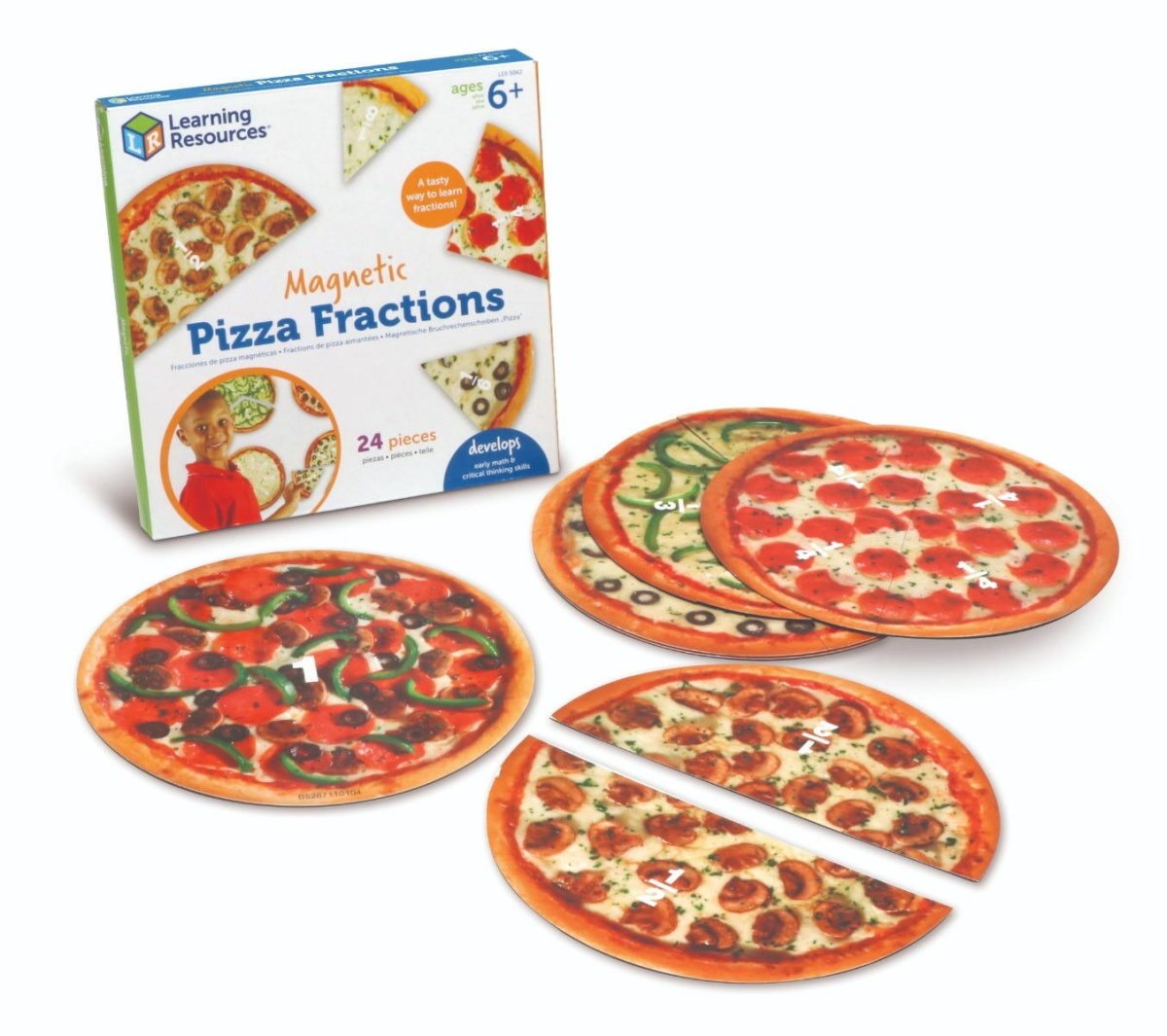 Pizza fractiilor cu magneti Atelieru' lui Mesterica | Jucarii, haine si incaltaminte pentru copii
