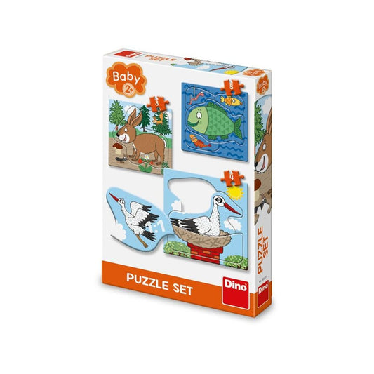 Puzzle 3 in 1, Unde locuiesc animalele - DINO TOYS Atelieru' lui Mesterica | Jucarii, haine si incaltaminte pentru copii