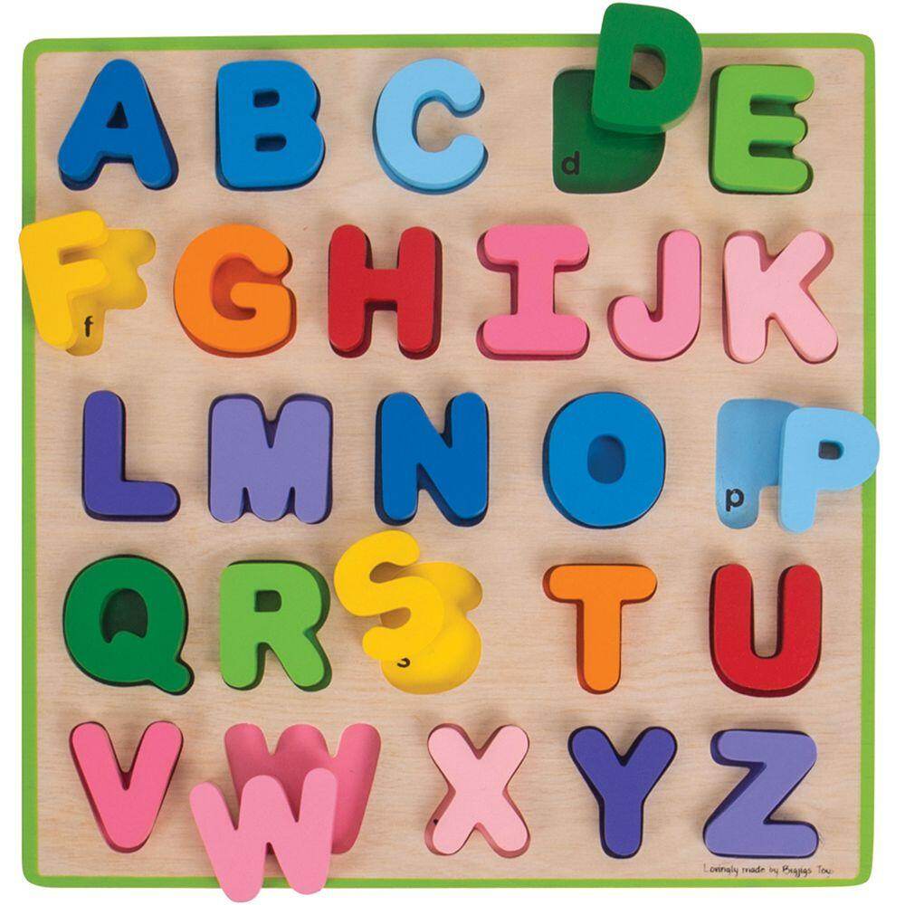 Puzzle colorat - alfabet - Atelieru' lui Mesterica