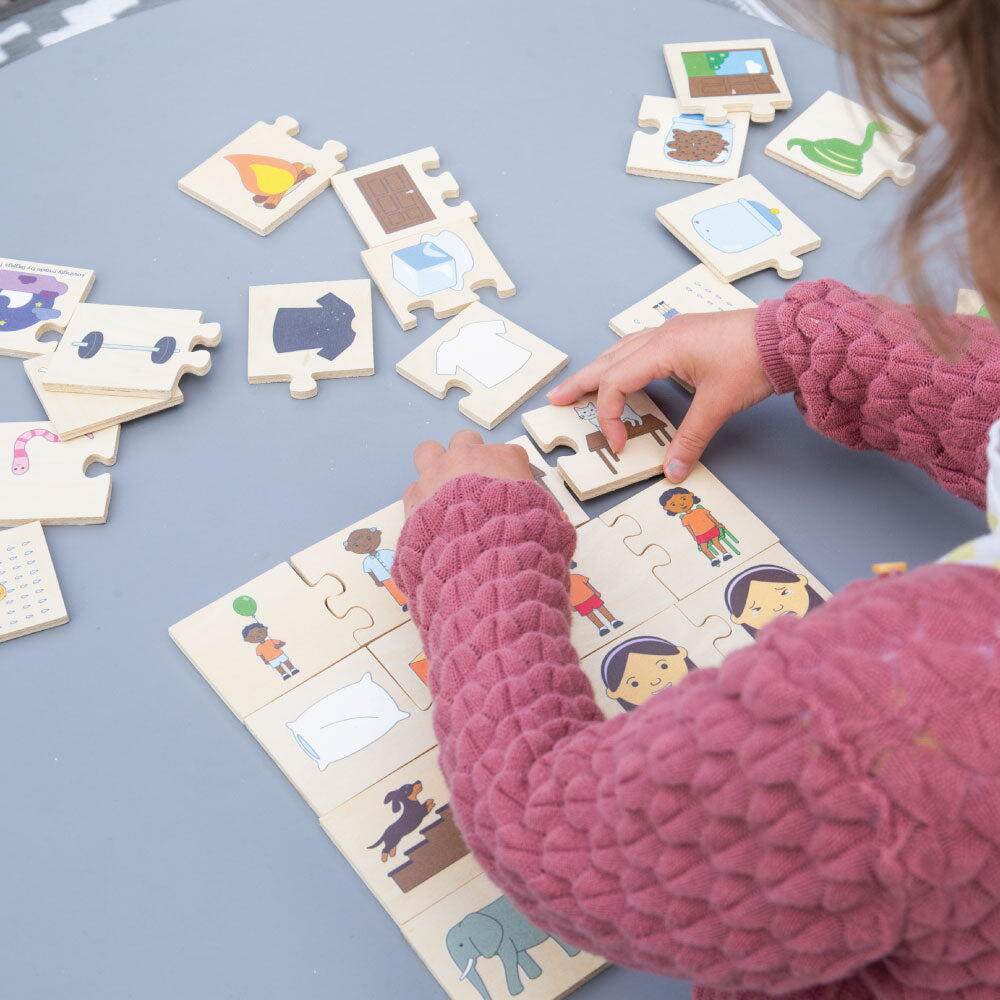 Puzzle din lemn - Perechea potrivita Atelieru' lui Mesterica | Jucarii, haine si incaltaminte pentru copii