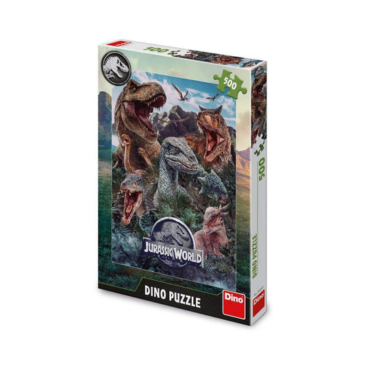 Puzzle Jurasic World, 500 piese - DINO TOYS Atelieru' lui Mesterica | Jucarii, haine si incaltaminte pentru copii