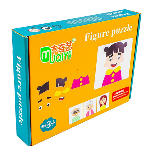 Puzzle magnetic, din lemn, Meserii/Familie Atelieru' lui Mesterica | Jucarii, haine si incaltaminte pentru copii