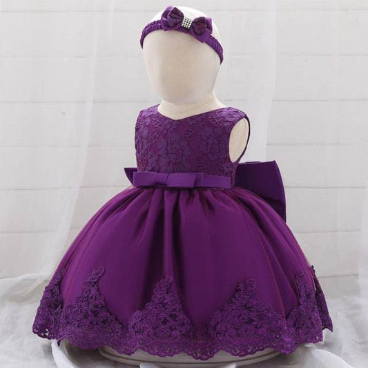 Rochita ocazie cu dantela - Purple - Atelieru' lui Mesterica